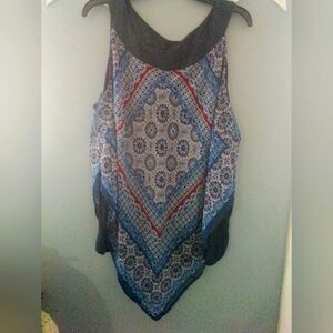 AGB boho Handkerchief Top